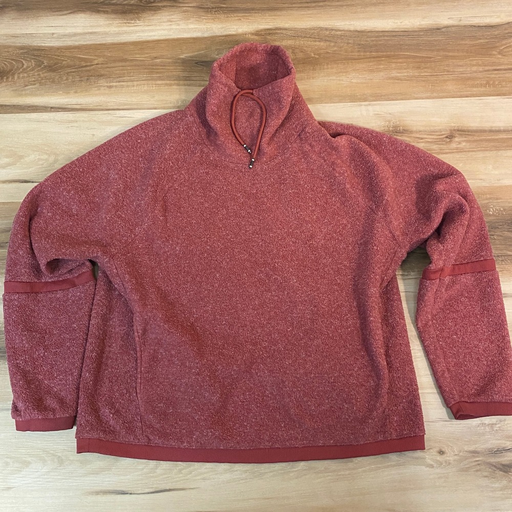 Nike Therma Fleece Pullover Sweatshirt Womens Large Cozy Cowl Neck Training